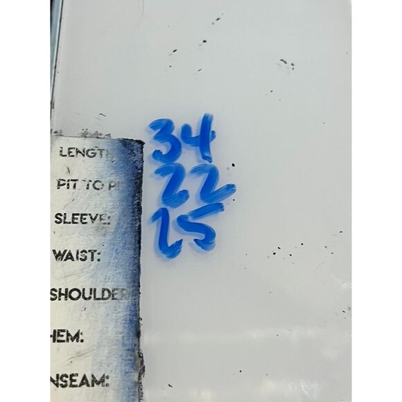 Retro Railroad Stripe Jacket XL Blue Utility Neutral Classic Chic Preppy 80s - Picture 12 of 12